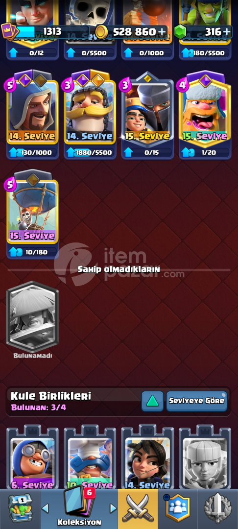 9K kupa temiz cr + coc hesap!!