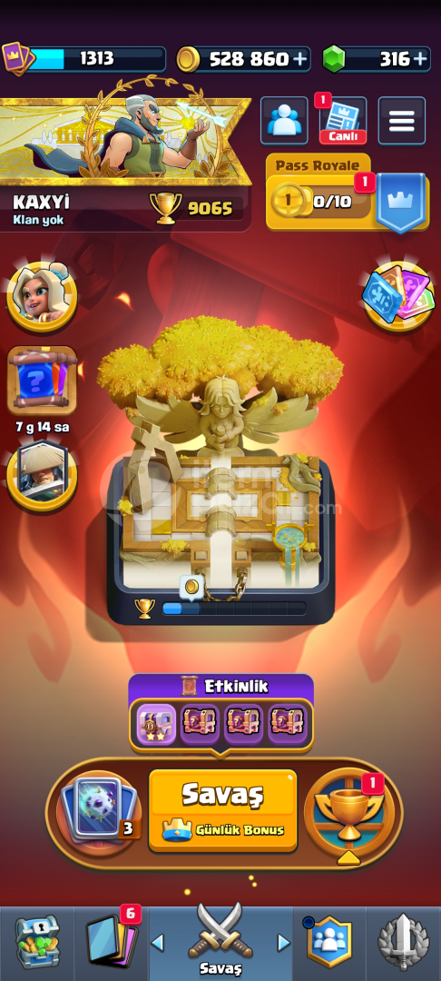 9K kupa temiz cr + coc hesap!!