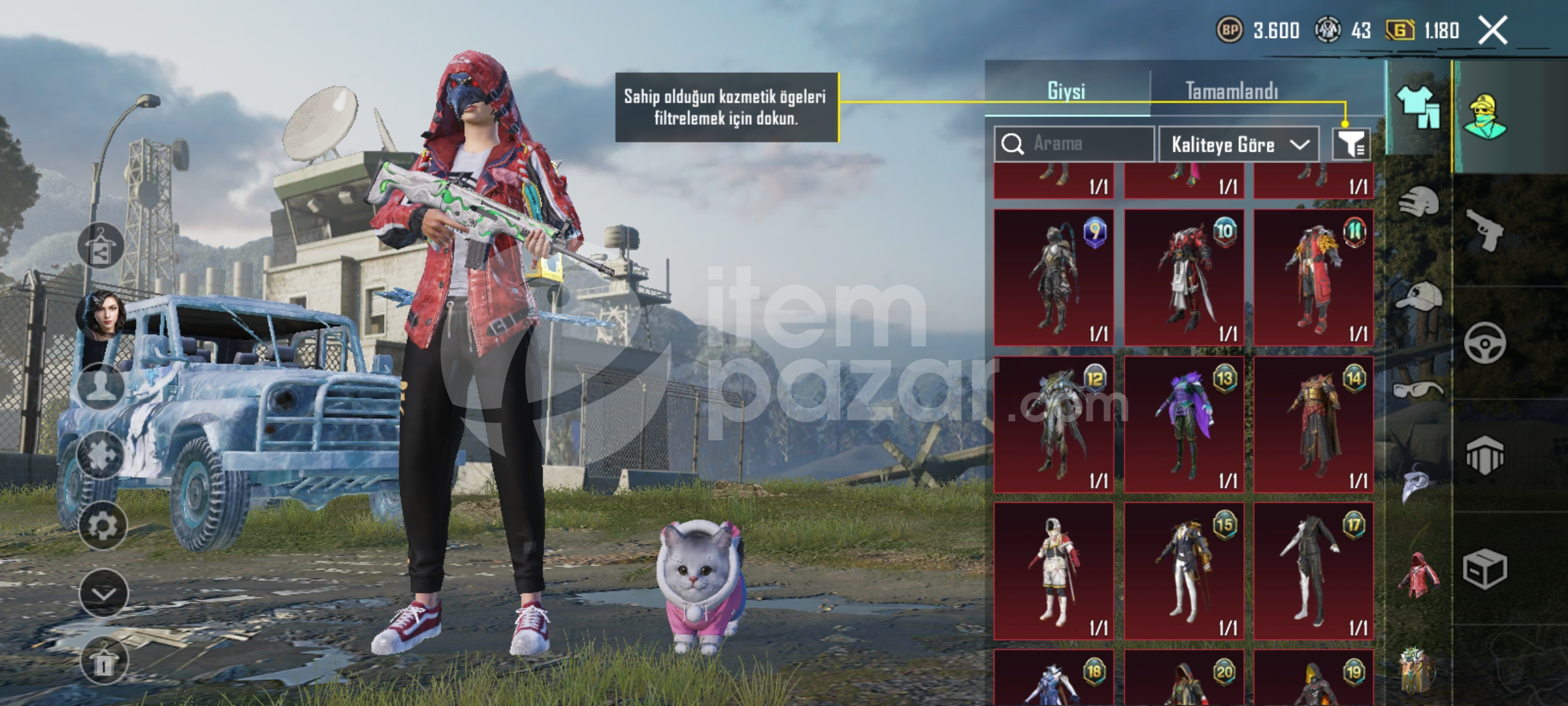 Acil satılık Pubg hesabı 32 destansı