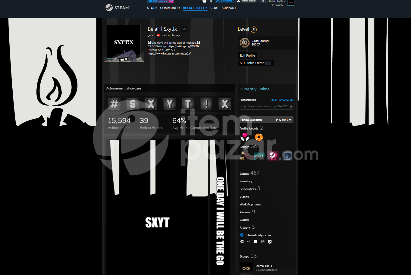 Acil satılık steam hesabı