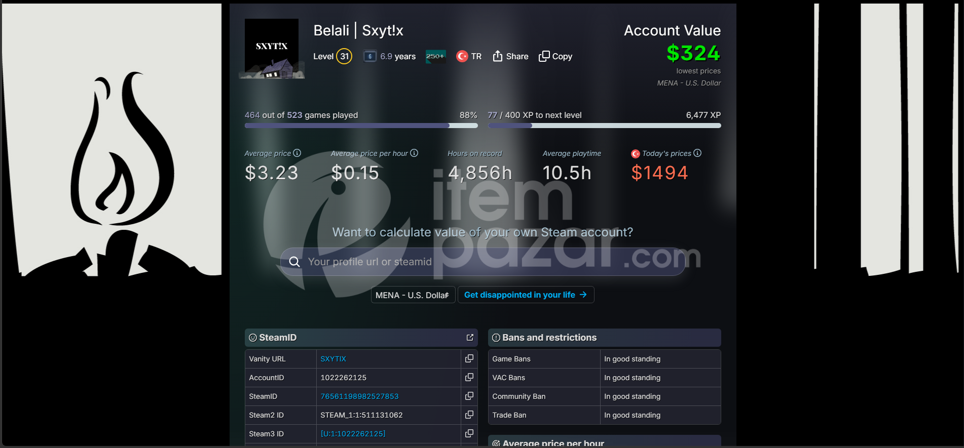 Acil satılık steam hesabı