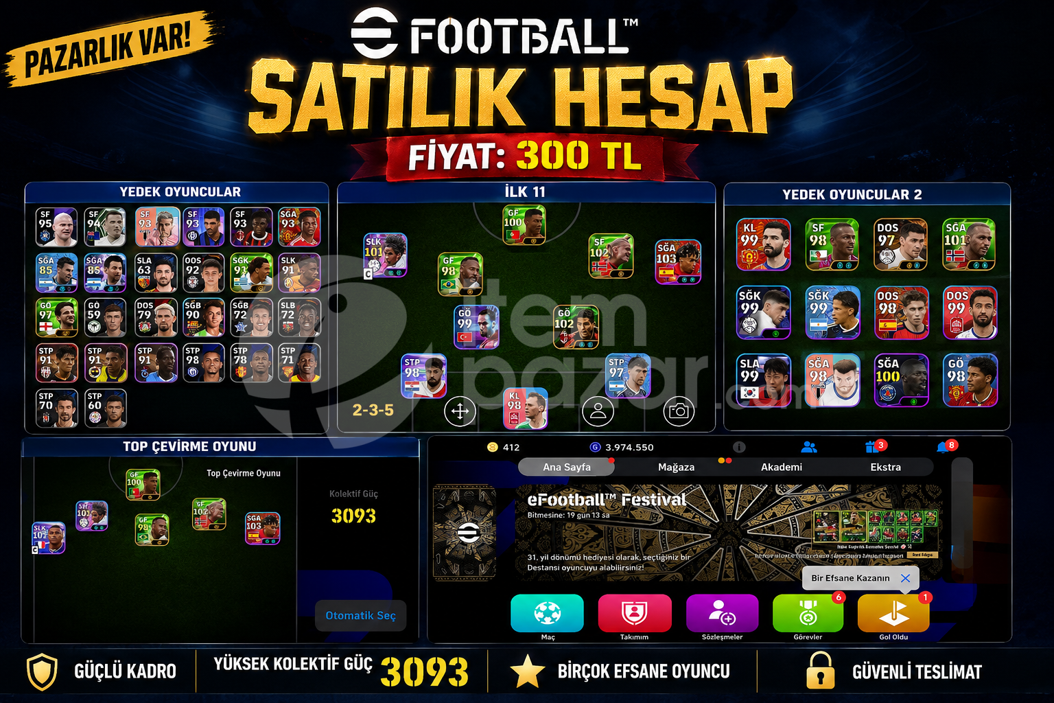 Acil satılık uygun pes hesap