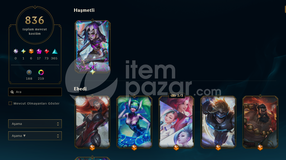 LoL + Valorant Hesabı | 836 Kostüm 233 Şampiyon