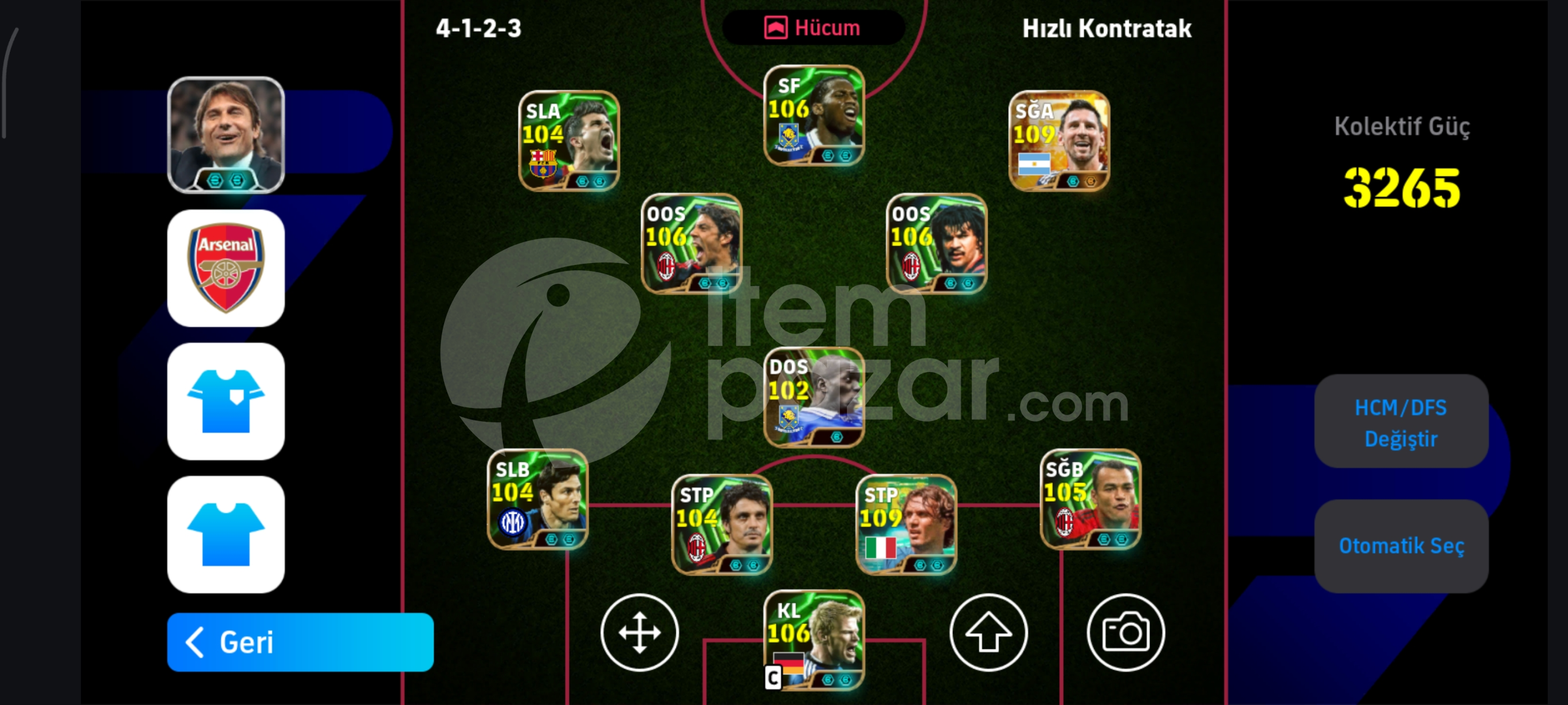 eFootball PES 3265 KG 5 Bombacılı Hesap