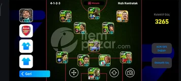 eFootball PES 3265 KG 5 Bombacılı Hesap