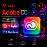 Adobe CC 1 Aylık Davet Garantili
