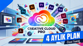 Adobe Creative Cloud 4 Aylık + Yapay Zeka