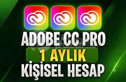ADOBE CREATIVE CLOUD PRO 1 AYLIK KİŞİSEL HESAP
