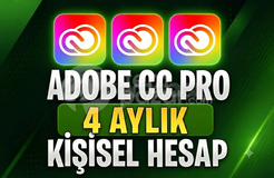 ADOBE CREATIVE CLOUD PRO 4 AYLIK KİŞİSEL HESAP