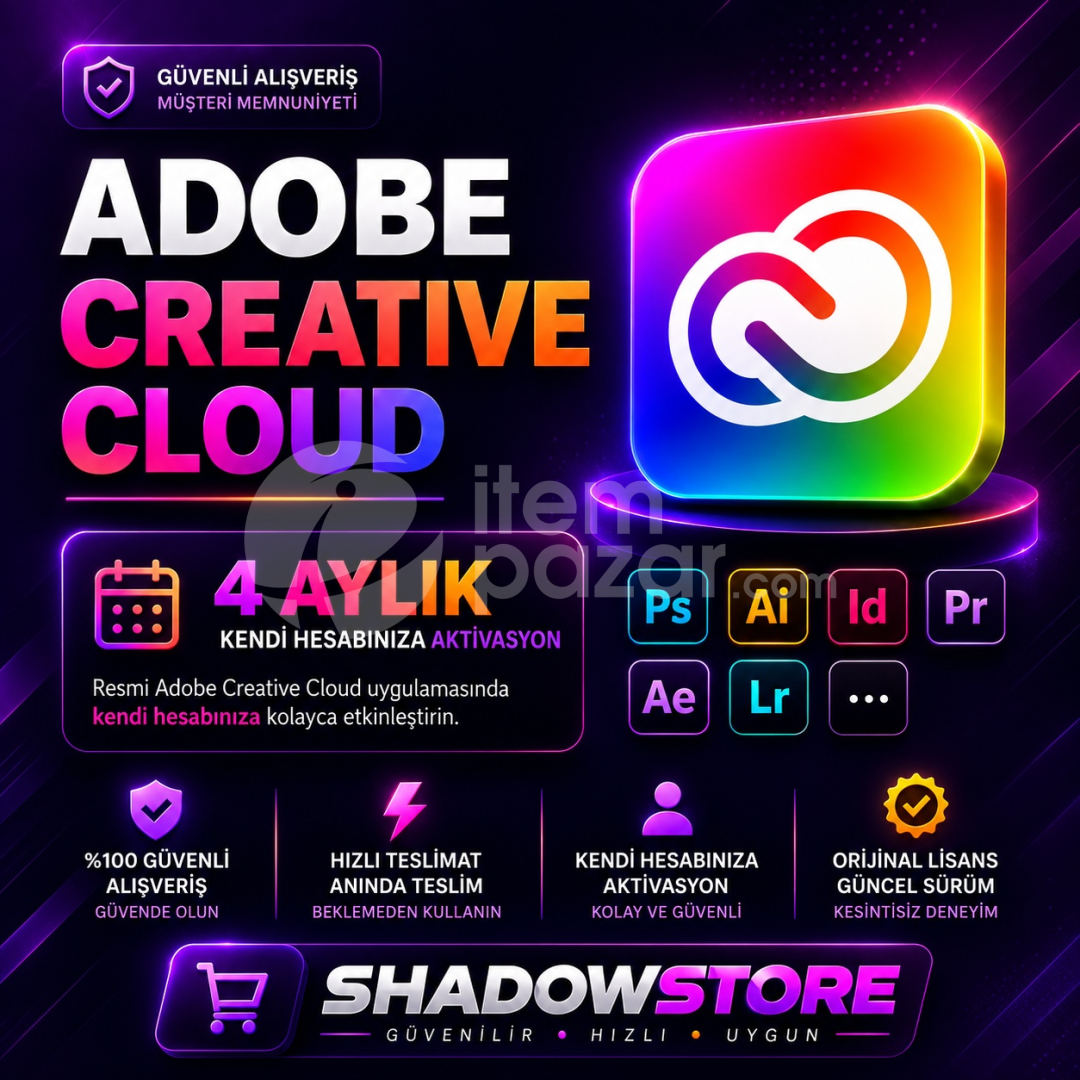 Adobe Creative Cloud Tüm Programlar | [4] AY