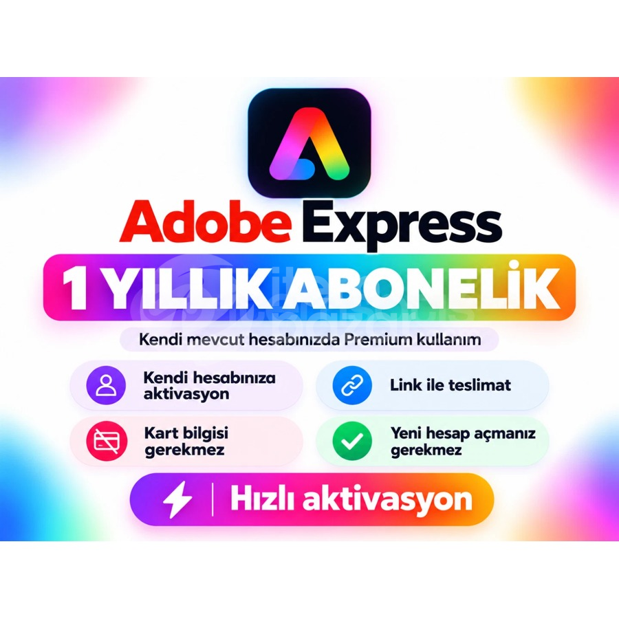 Adobe Express Premium 1 Yıl | Kendi Hesabın