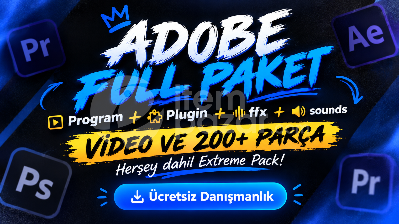 YOK BÖYLE FİYAT FULL PAKET ADOBE SET