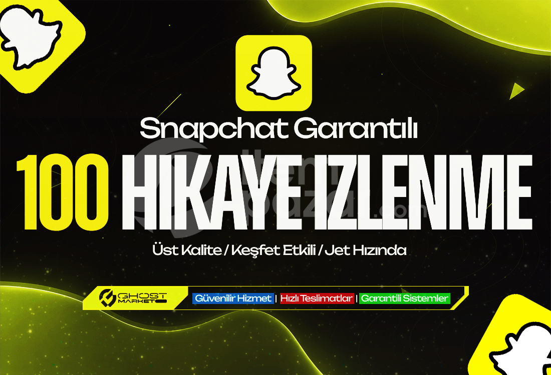 Garantılı - Snapchat 100 Hikaye İzlenme