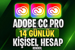 ADOBE CC PRO 14 GÜNLÜK HESAP
