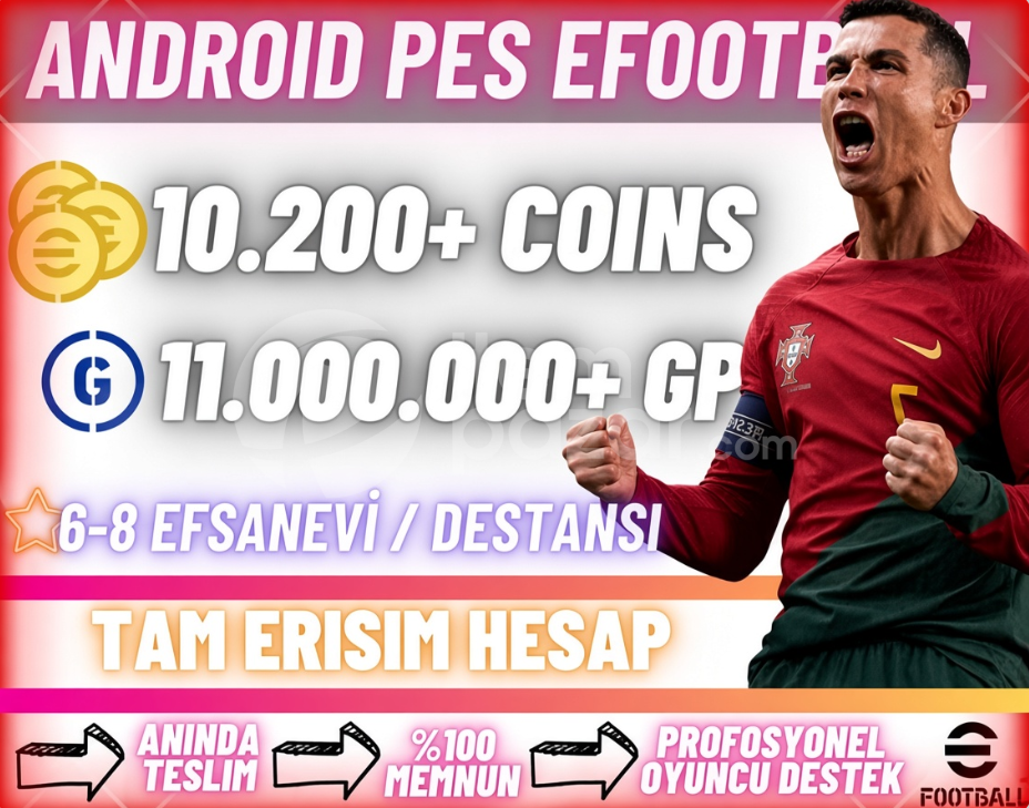 Android | 10200 COIN + 11M GP Tam Erişim