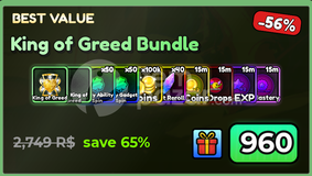 Anime Apocalypse King of Greed Bundle