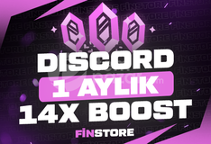 ⭐BOTSUZ + OTO⭐Discord 1 Aylık 14x Boost⭐