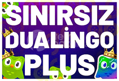 Anlık | Duolingo Plus + Sınırsız + Hesabınıza