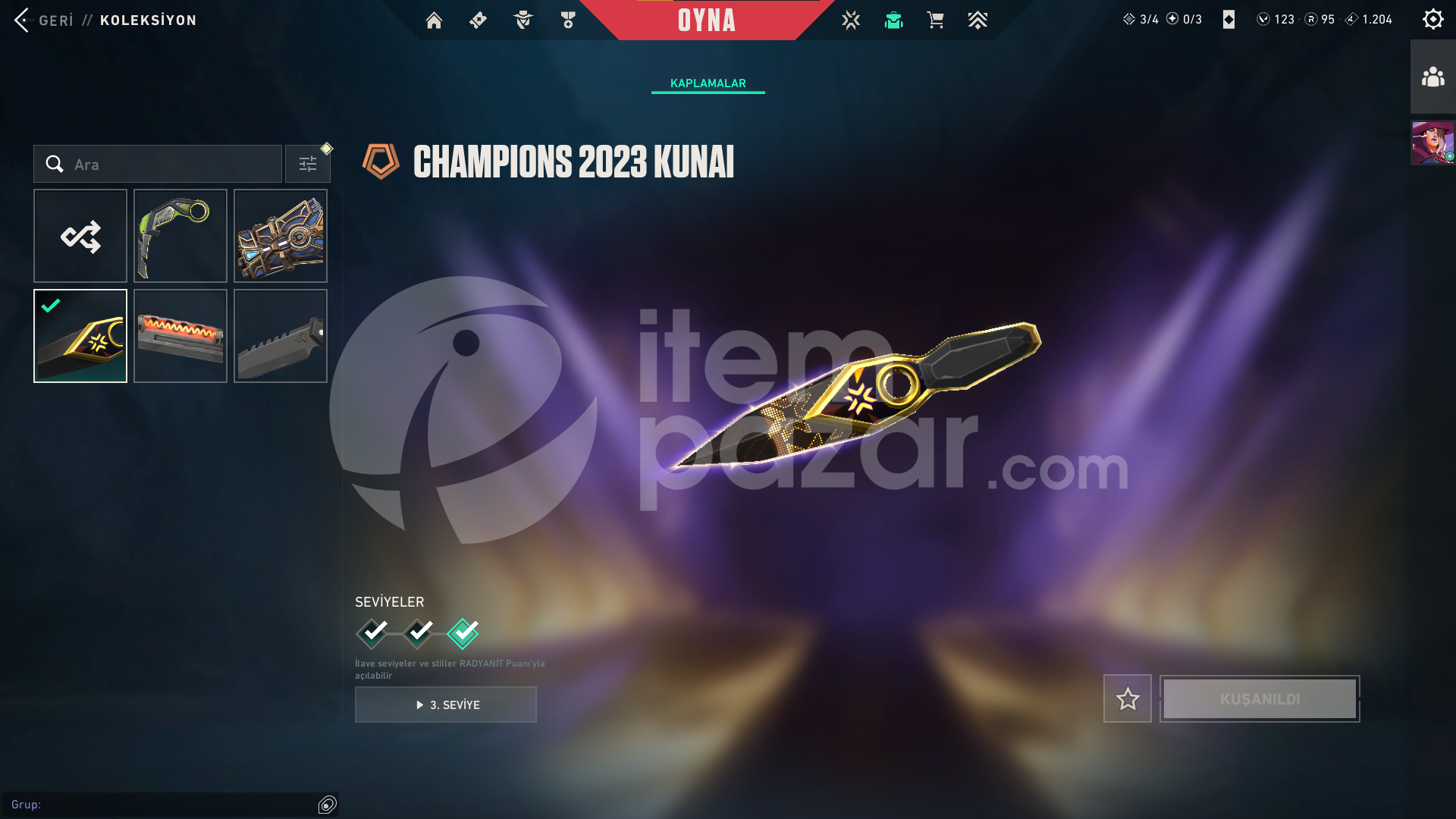 Arcane Set Champions 2023 Set RGX Karambit