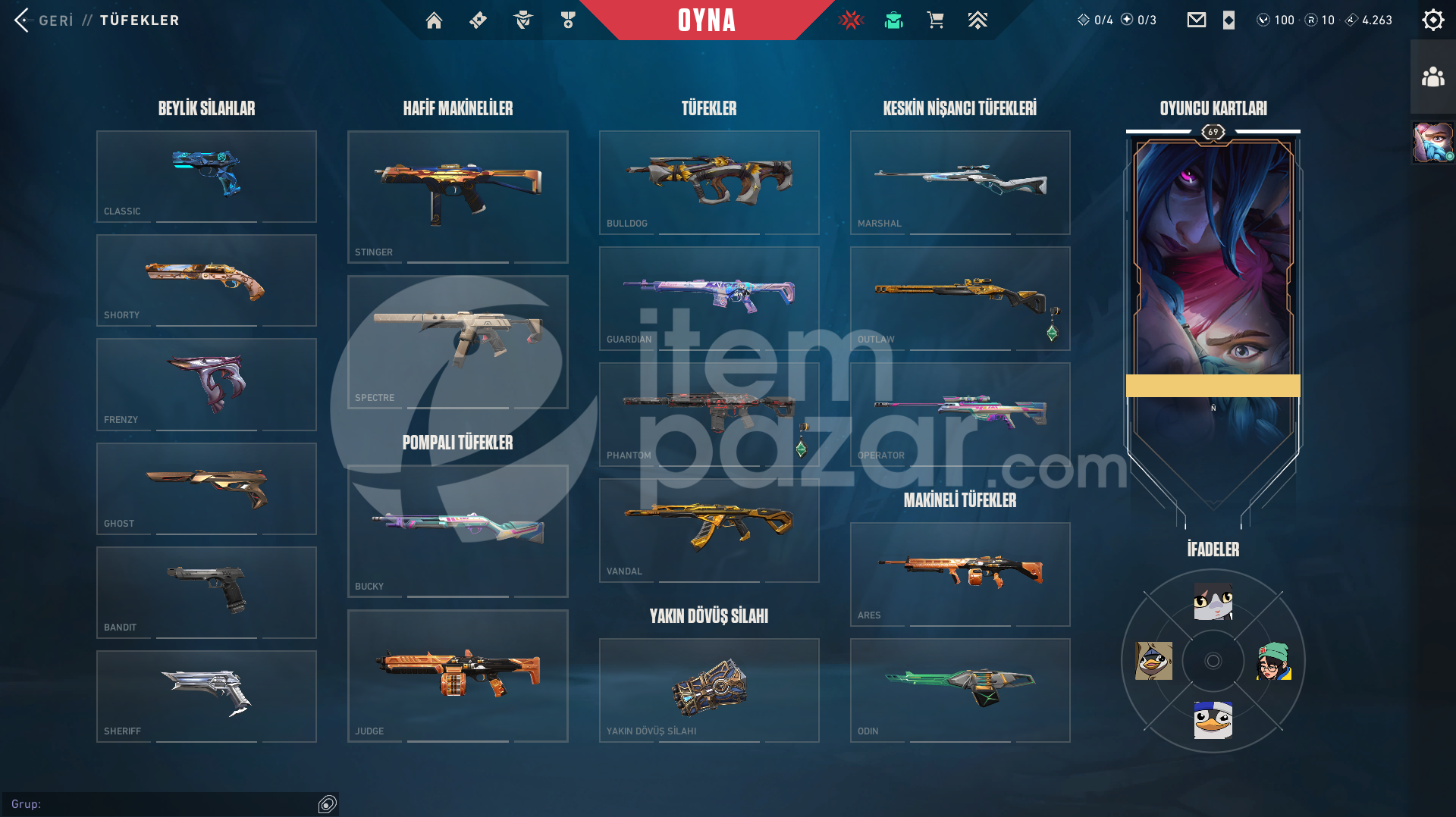 Arcane Set Zifiri Tırpan Yağmacı Karambit Faz