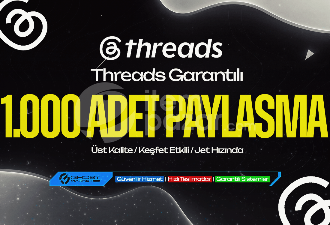 Garantılı - Threads 1.000 Adet Paylaşım