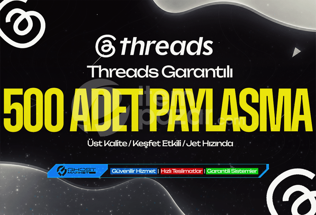 Garantılı - Threads 500 Adet Paylaşım