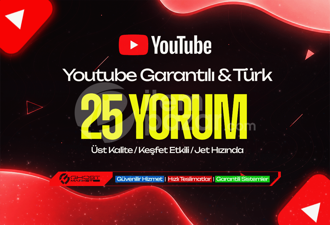 Garantılı - Youtube 25 Türk Yorum