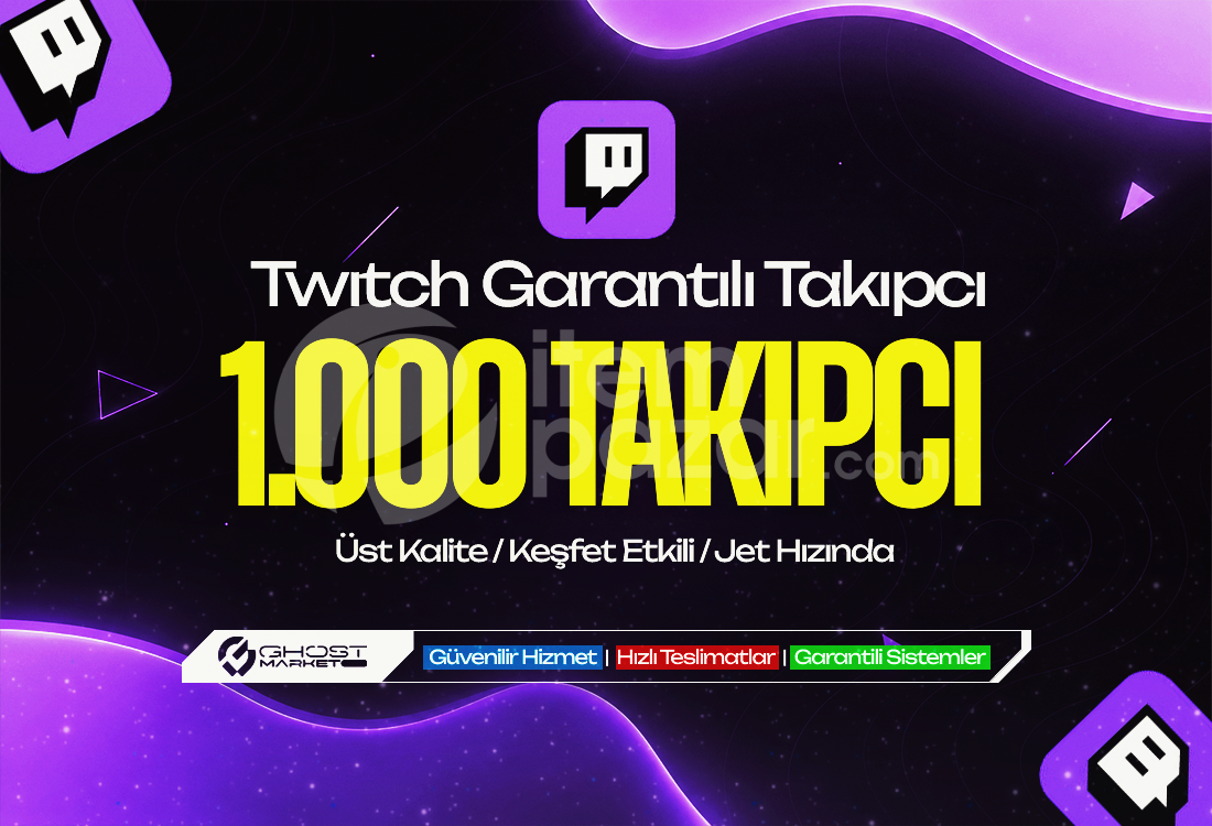 Garantılı - Twitch 1.000 Takipçi