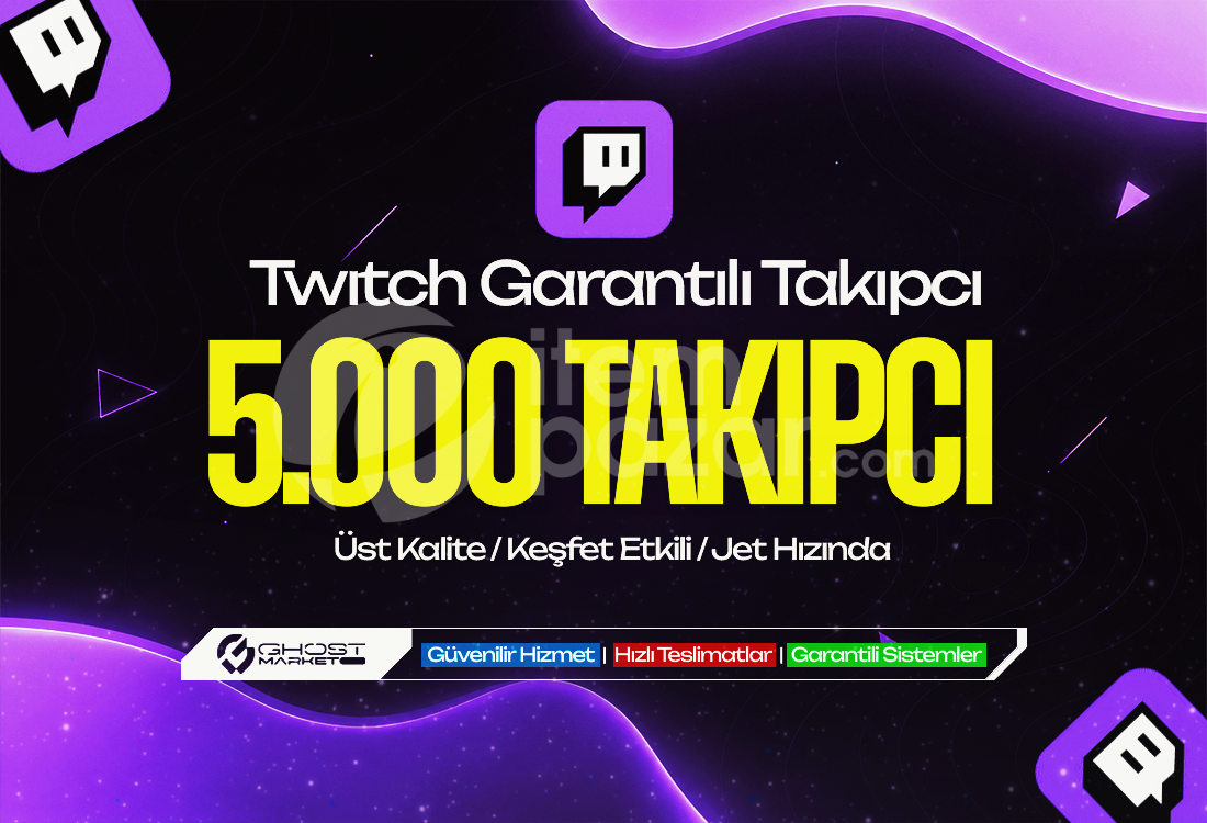 Garantılı - Twitch 5.000 Takipçi
