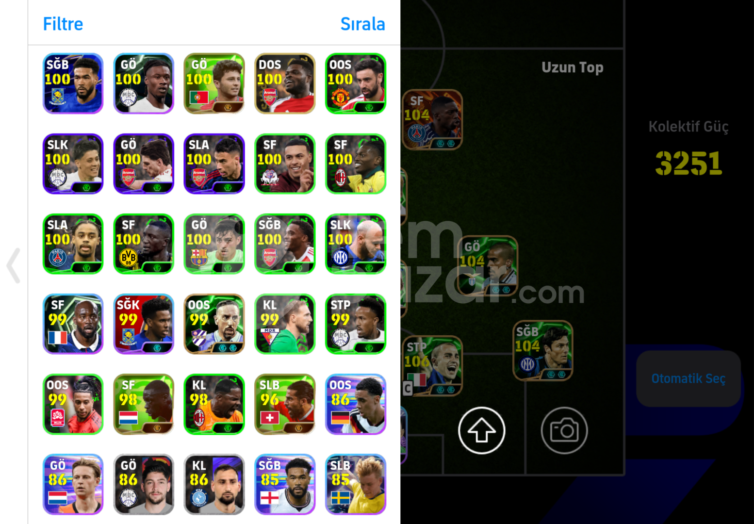 3251Kg 107 Mbappe 106 Makelele 104 Dembele Tekb
