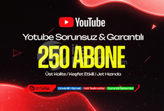 Garantılı - Youtube 250 Abone 