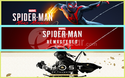 Miles Morales + Spider R. + Ghost of Tsushima