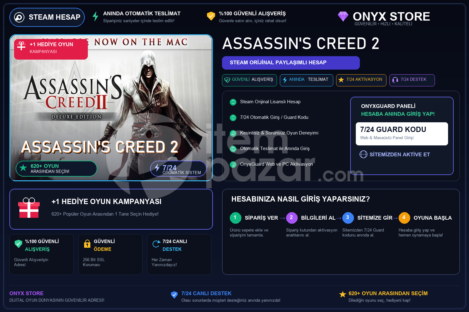 Assassin's Creed 2 Garantili + Hediye