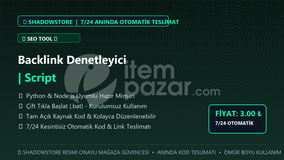Backlink Denetleyici | Script | #063