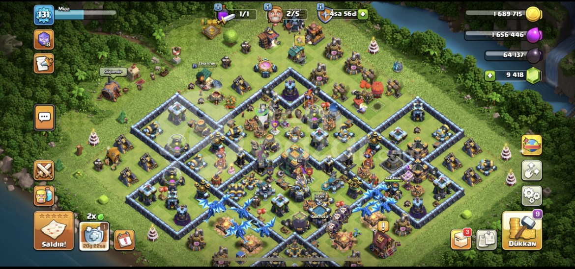 BB 14 UCUZA CLASH OF CLANS HESABI