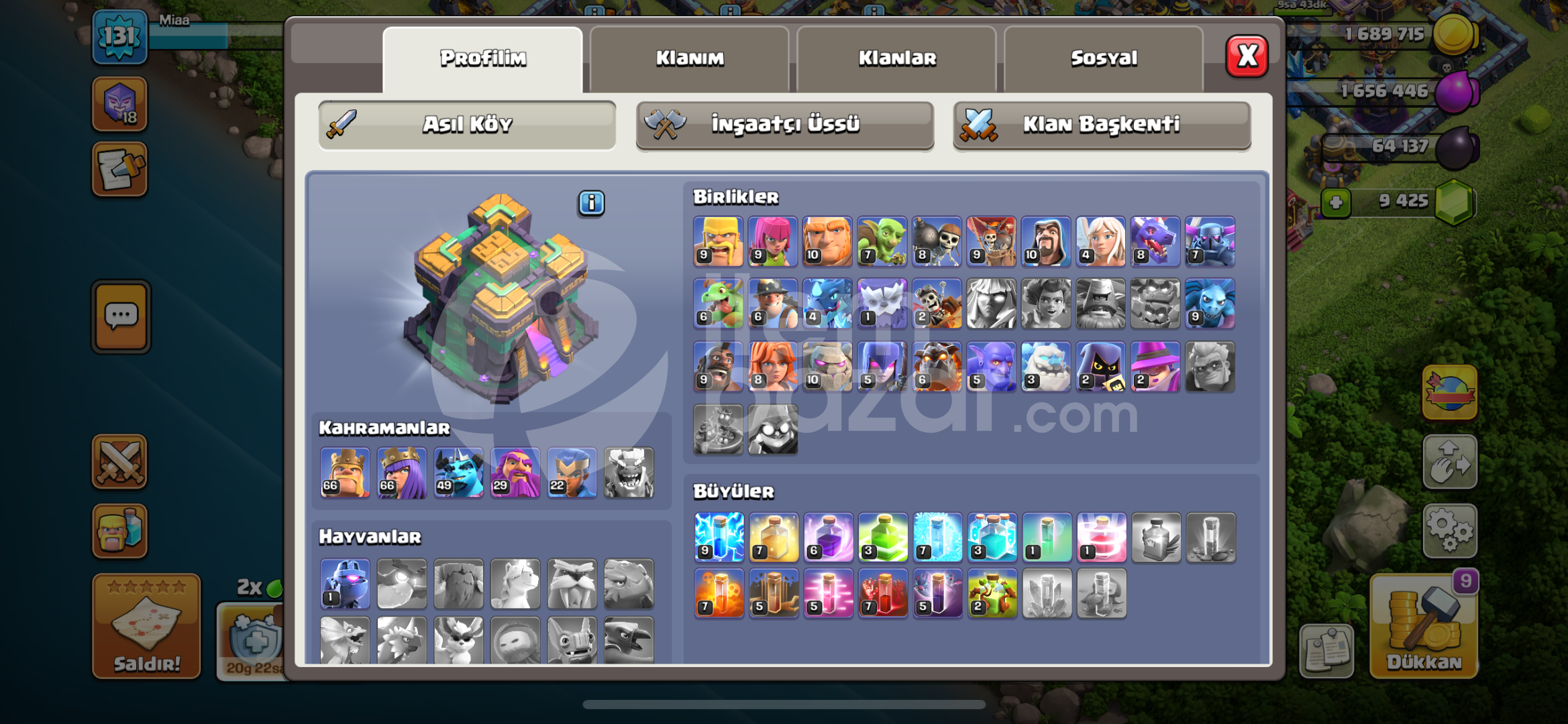 BB 14 UCUZA CLASH OF CLANS HESABI