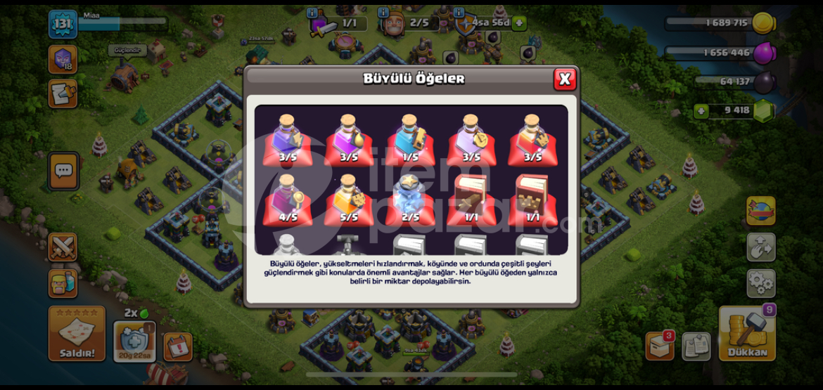 BB 14 UCUZA CLASH OF CLANS HESABI