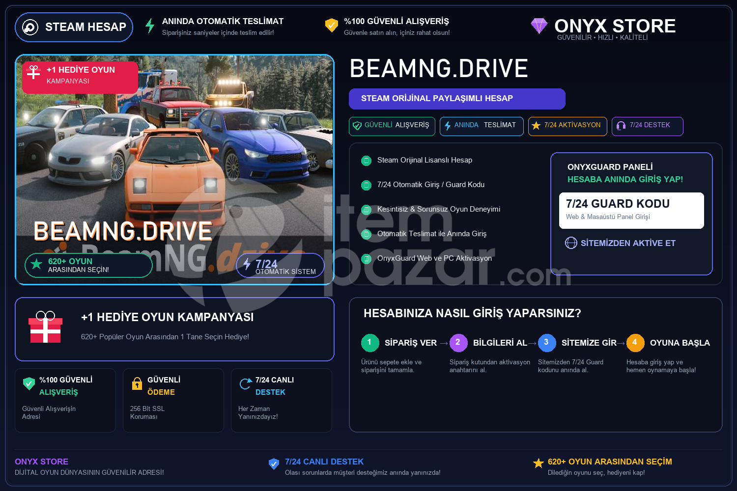 BeamNG.drive Garantili + Hediye