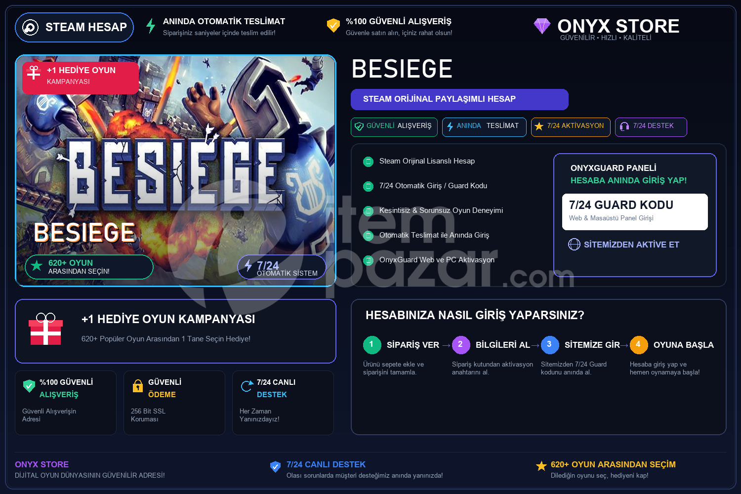 Besiege Garantili + Hediye