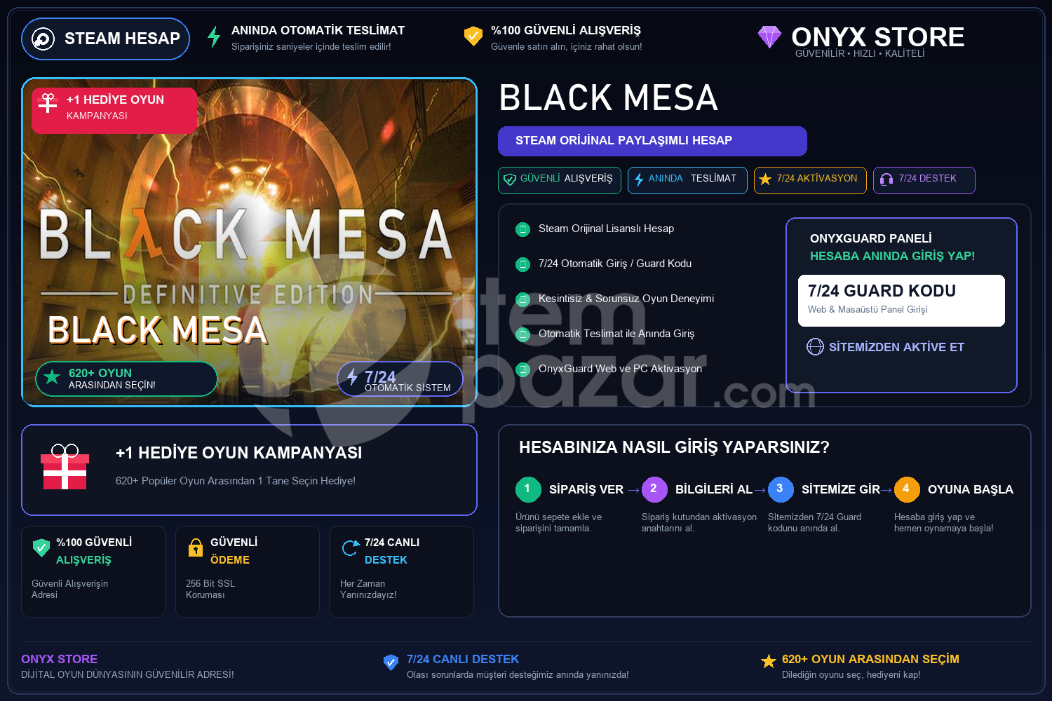 Black Mesa Garantili + Hediye