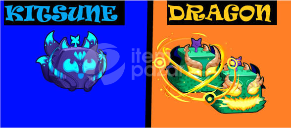 Blox Fruit Perm Dragon+Perm Kitsune