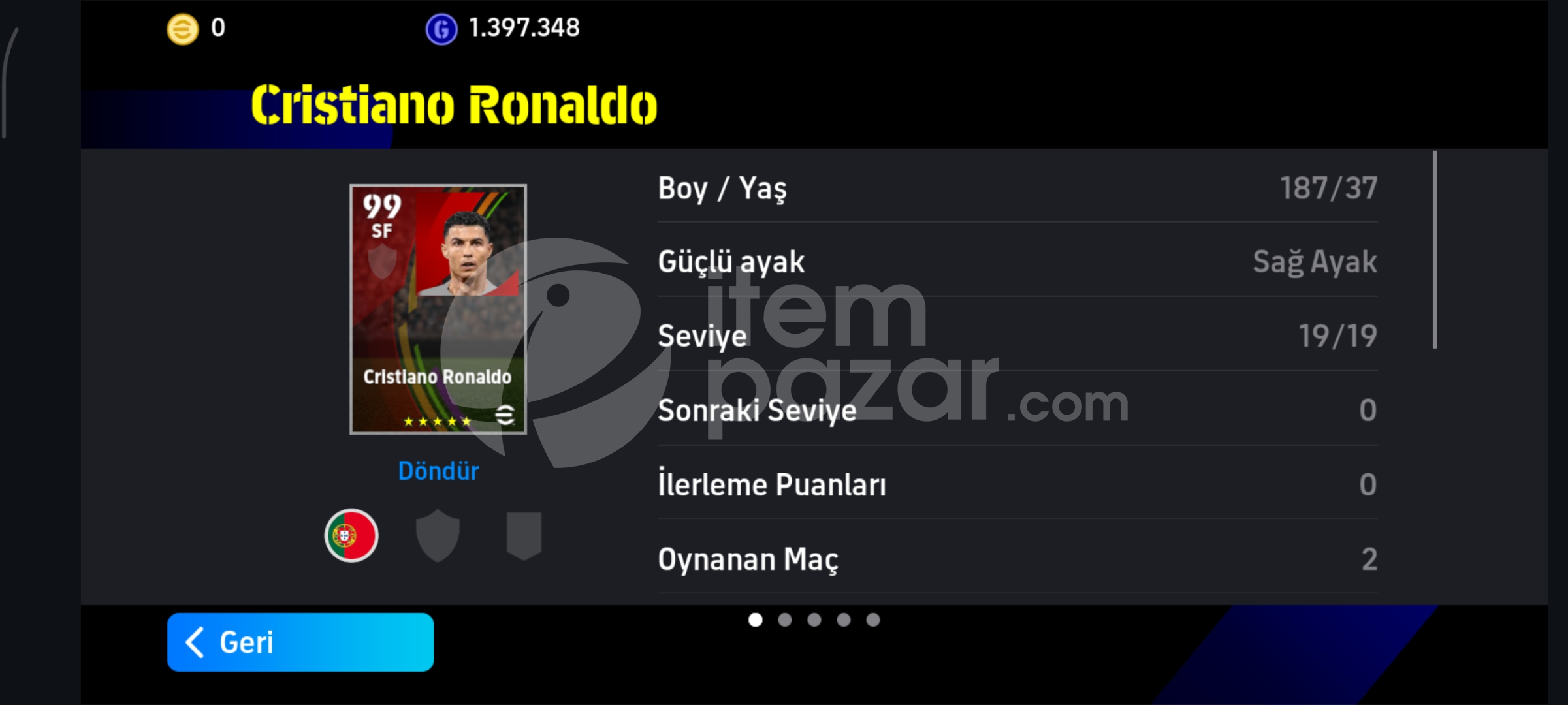 Bol iconlu bol eski kartlı geliştirmelik hesap