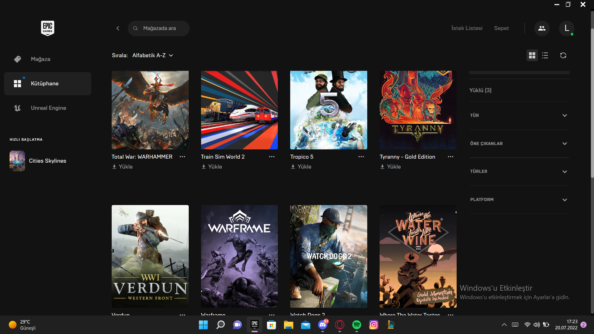 BOL OYUNLU EPIC GAMES HESABI 