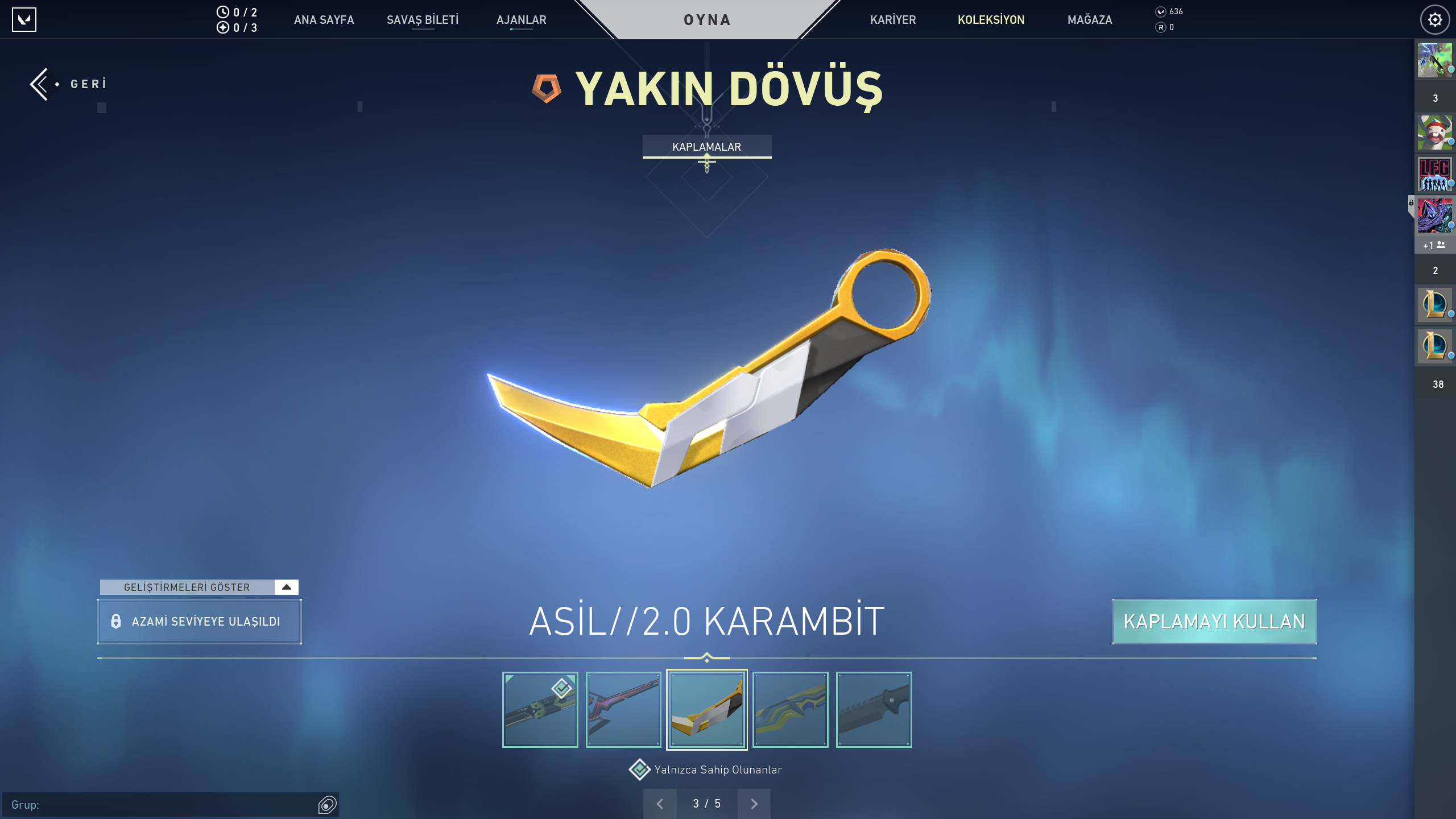 BOL SKİNLİ PLAT ELO HESAP 