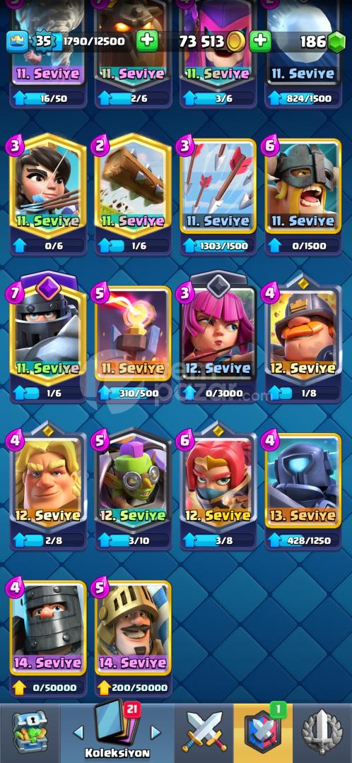 bomba gibi clash royalehesabı 7100 ve bs hesabı