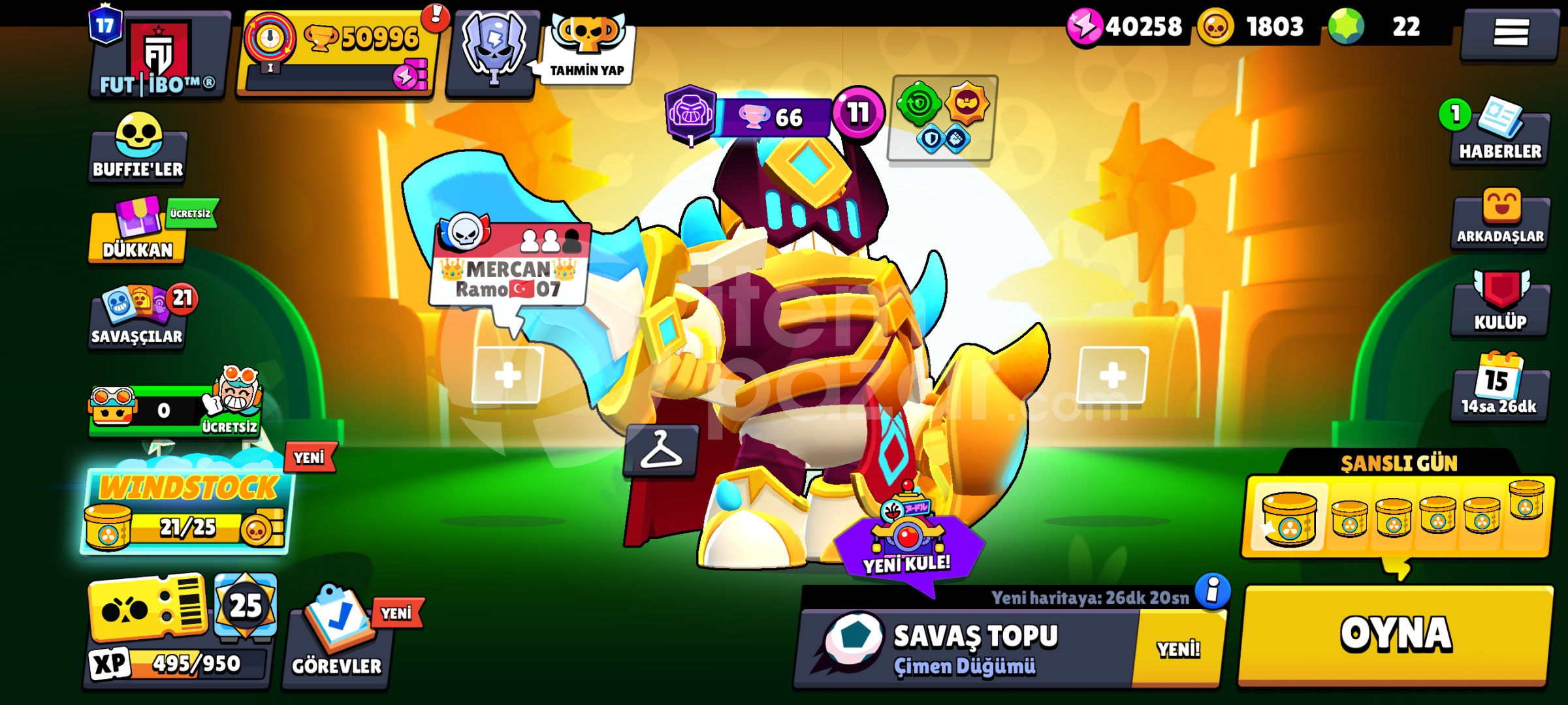 bomba gibi clash royalehesabı 7100 ve bs hesabı