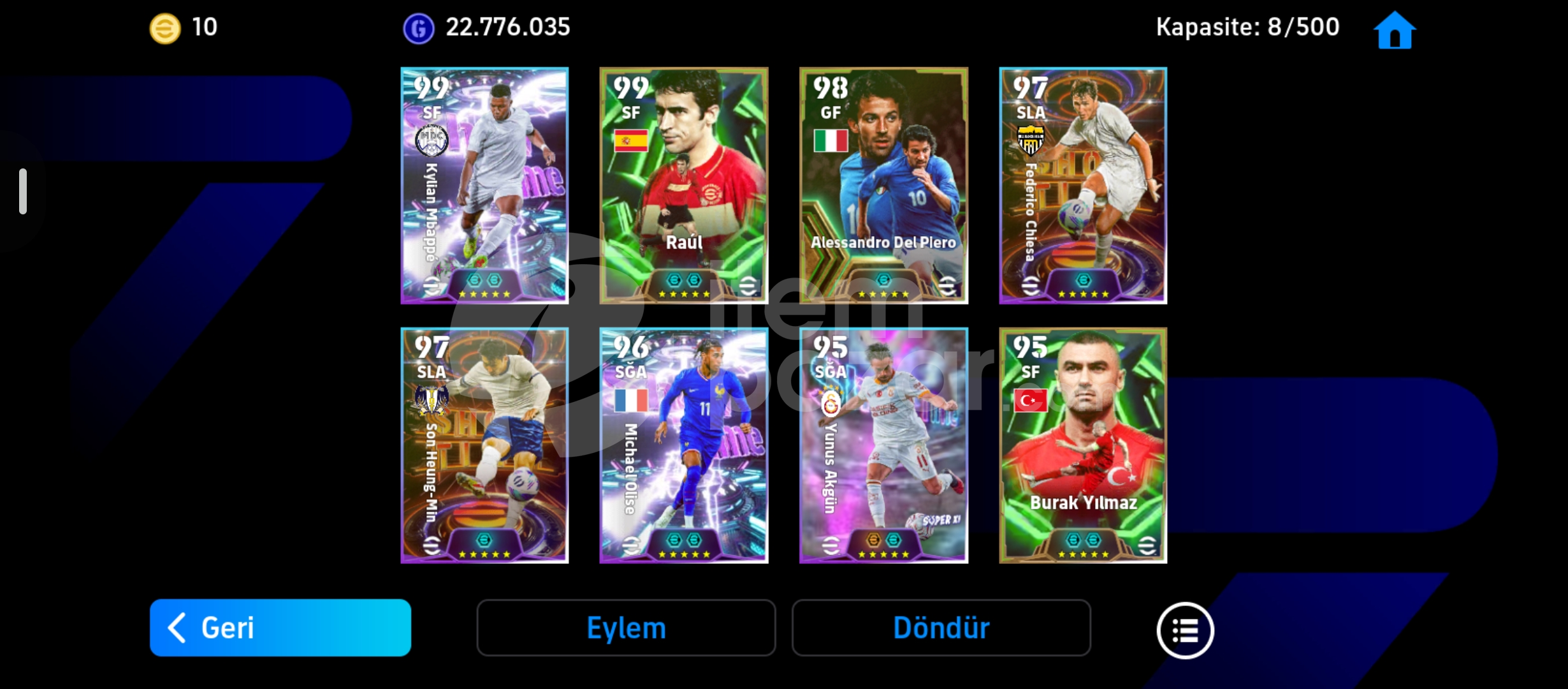 Bombacı dolu ömürlük hesap