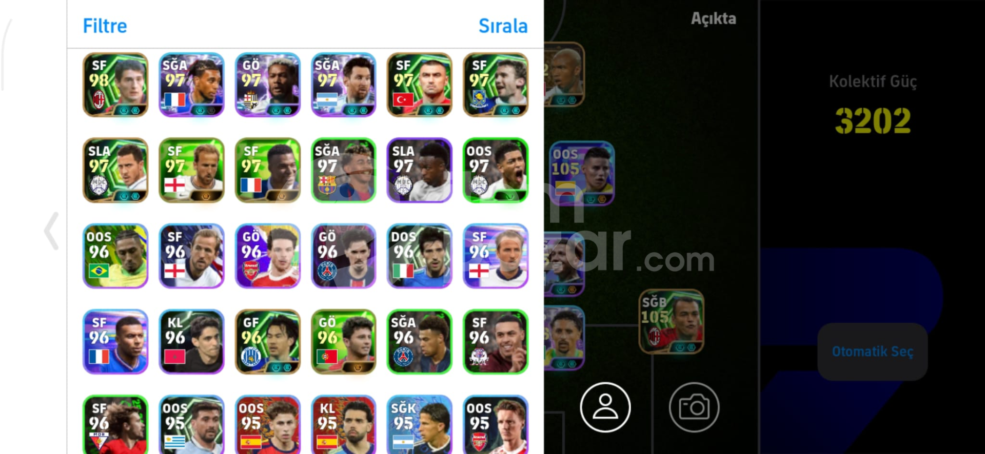 106 Bombacı James Rodriguez 105 mbappe ve enzo