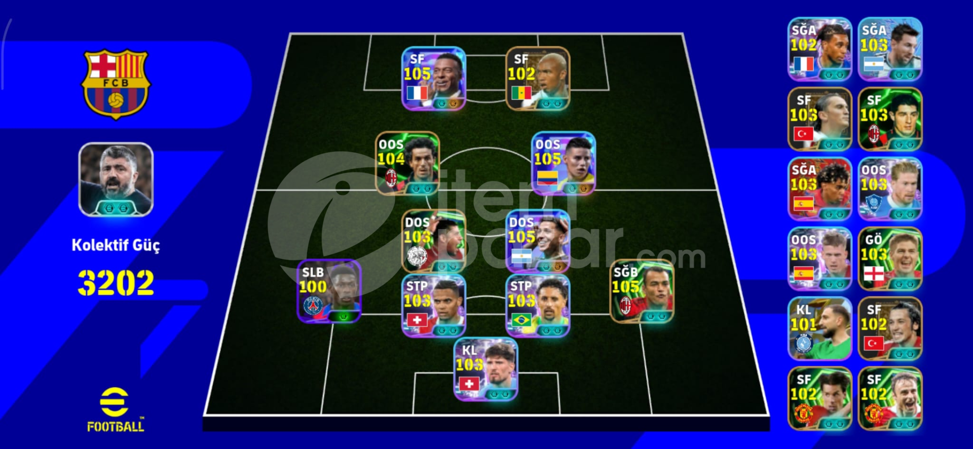 106 Bombacı James Rodriguez 105 mbappe ve enzo