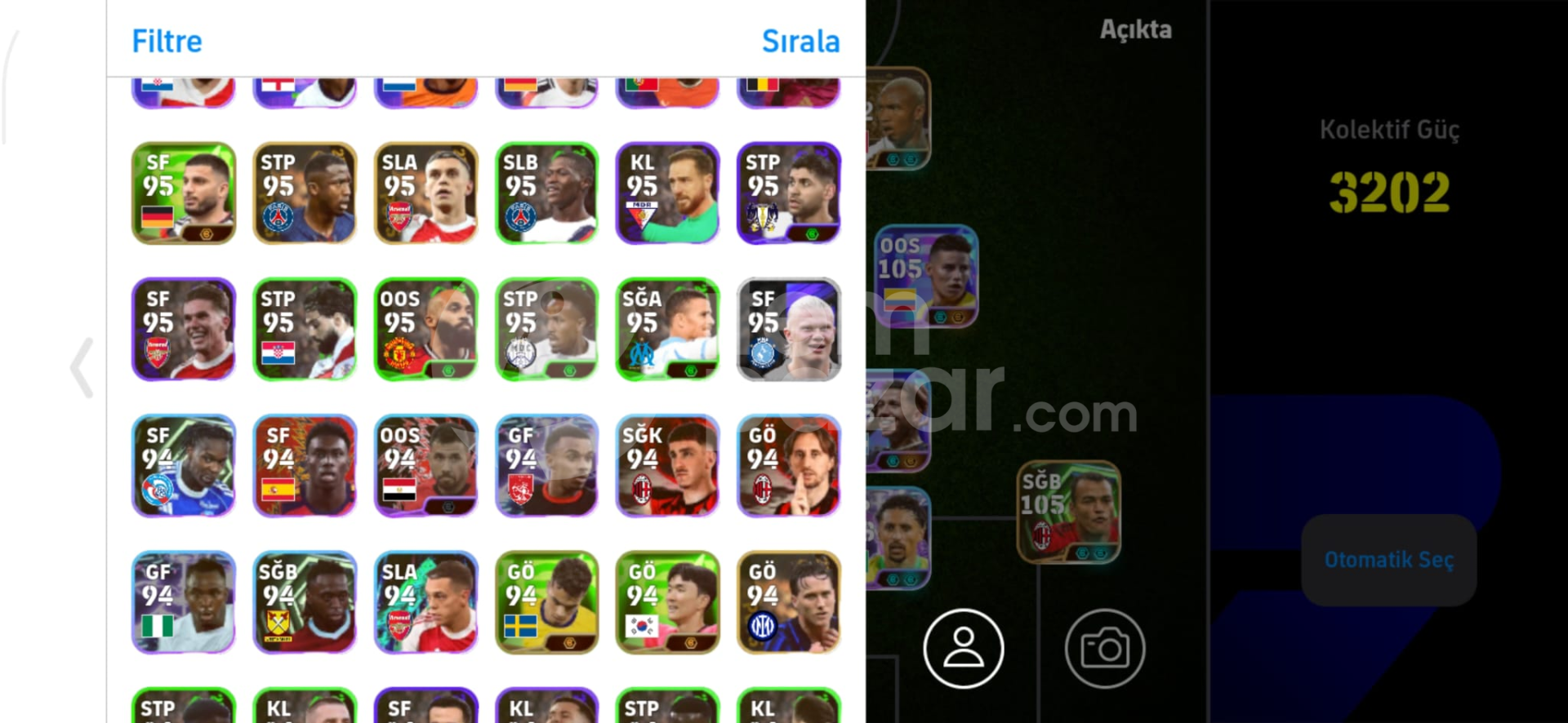106 Bombacı James Rodriguez 105 mbappe ve enzo